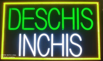 Reclama LED NEON - DESCHIS INCHIS - de interior, 55 x 32 cm