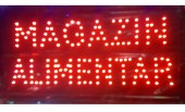 Reclama LED - MAGAZIN ALIMENTAR - de interior, 48 x 25 cm