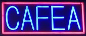 Reclama LED NEON - CAFEA - de interior, 55 x 25 cm
