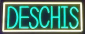 Reclama LED NEON - DESCHIS - de interior, 60 x 25 cm