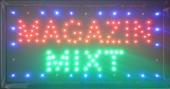 Reclama LED - MAGAZIN MIXT - de interior, 48 x 25 cm