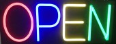 Reclama LED NEON - OPEN - de interior, 50 x 25 cm