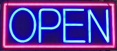 Reclama LED NEON - OPEN - de interior, 50 x 25 cm