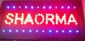 Reclama LED - SHAORMA - de interior, 48 x 25 cm