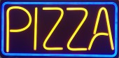 Reclama LED NEON - PIZZA - de interior, 45 x 30 cm