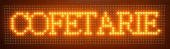 Reclama LED programabila 96 x 16 cm, afisaj rosu sau alb, de exterior