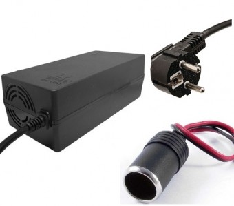 Adaptor priza  230V la 12V / 20A, 240W (pentru frigidere, aspiratoare, compresoare auto)