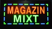 Reclama LED - MAGAZIN MIXT - de exterior / interior, 44 x 24 cm